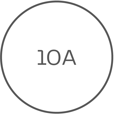 Courant de sortie 10 A